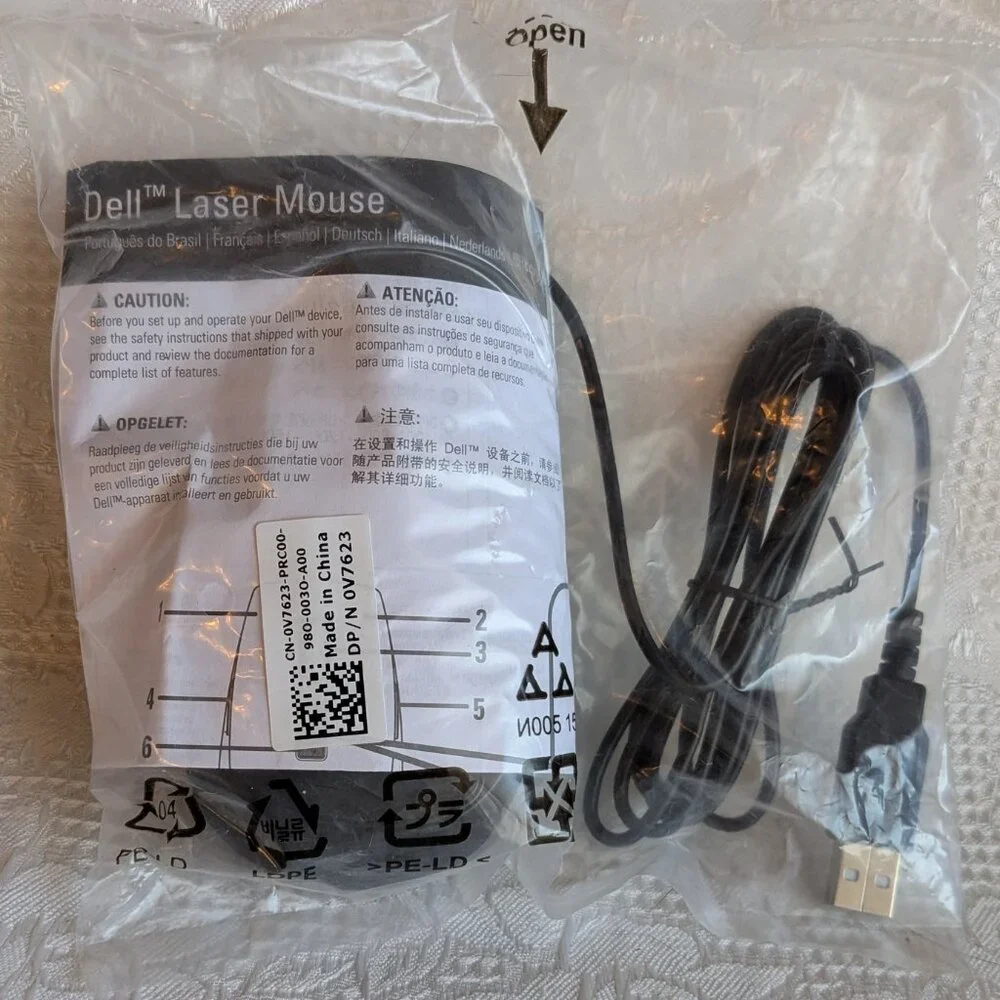 Dell USB Wired Laser Mouse for Computer